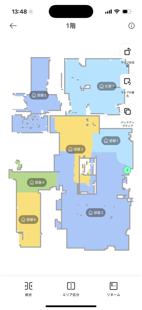 MOVAが自動で作成した室内マップ